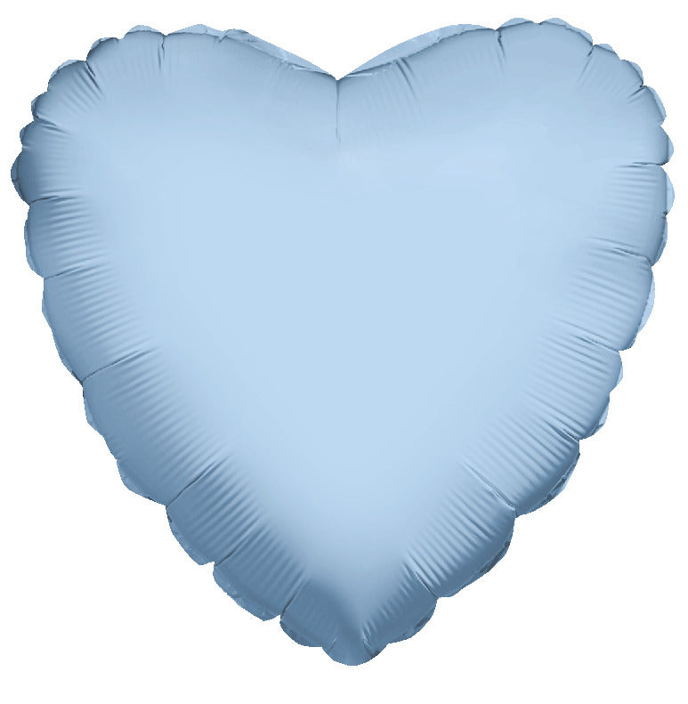 Pastel Blue Pearlized Heart