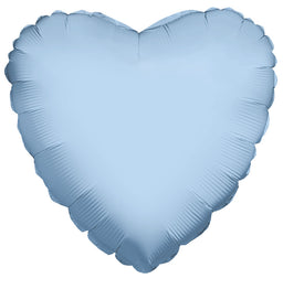 Pastel Blue Pearlized Heart