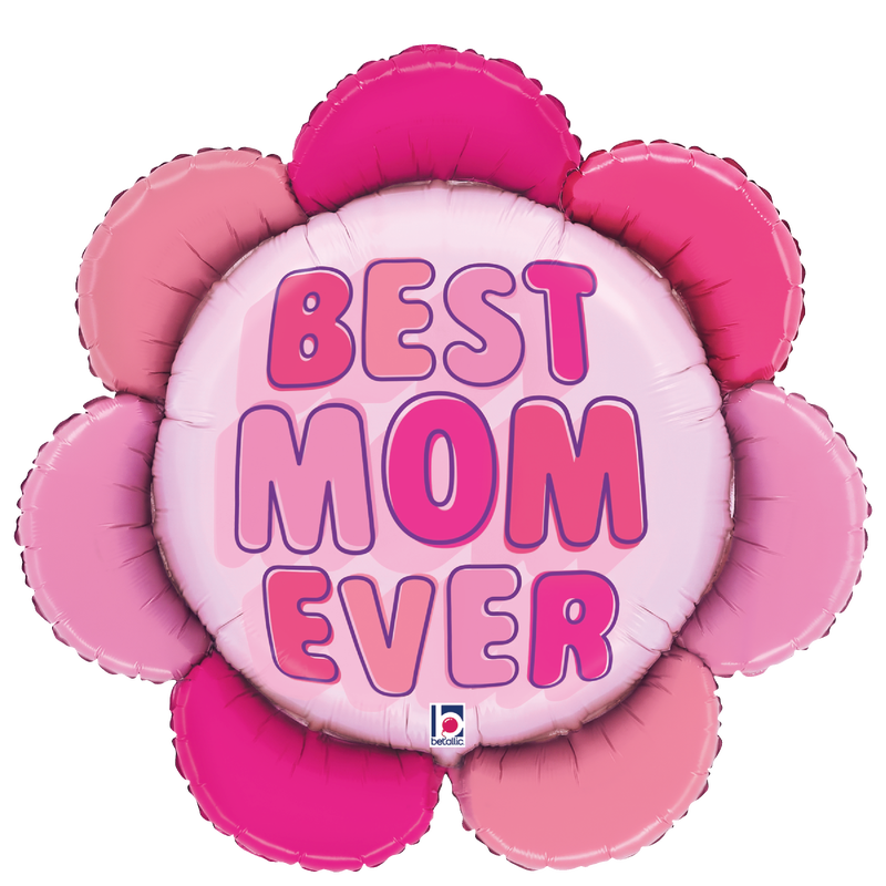 Best Mom Pop Pink Daisy