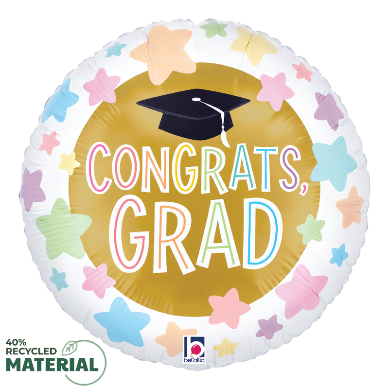 Pastel Congrats Grad Stars