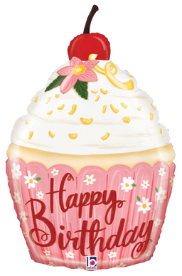Citrus Blossom Birthday Cupcake