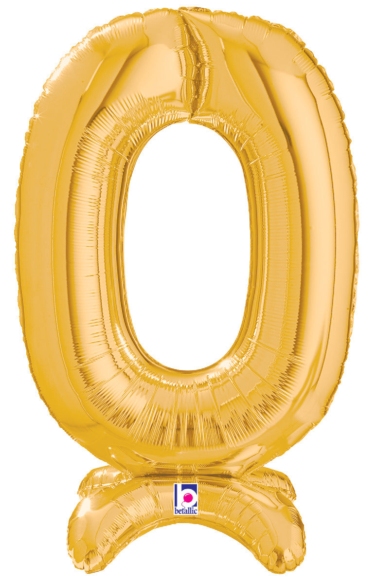 Number Stand Up 0 Gold