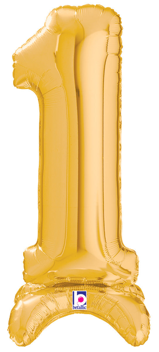 Number Stand Up 1 Gold