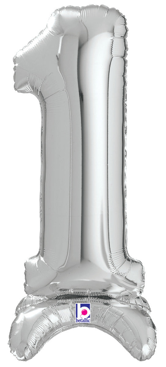 Number Stand Up 1 Silver