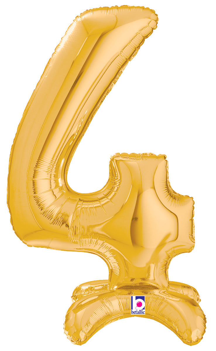 Number Stand Up 4 Gold