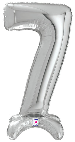 Number Stand Up 7 Silver
