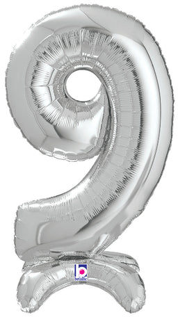 Number Stand Up 9 Silver