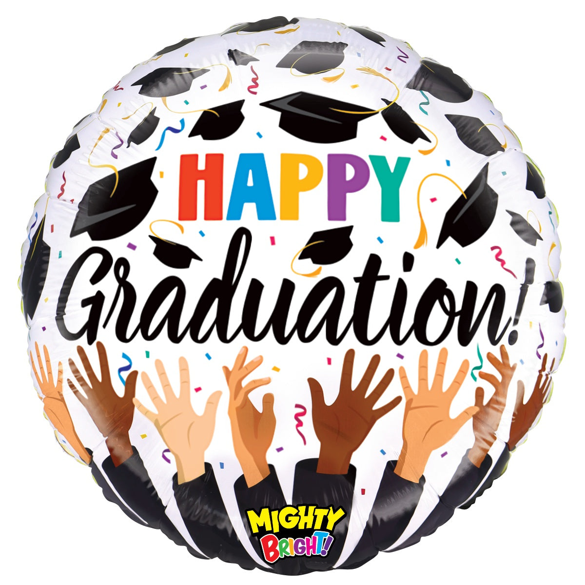 Mighty Graduation Tossed Caps