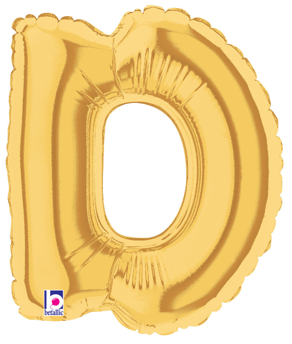 Letter D Gold
