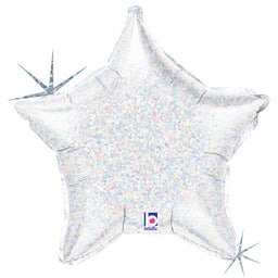 Silver Holographic Star