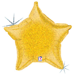 Gold Holographic Star