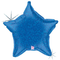 Blue Holographic Star
