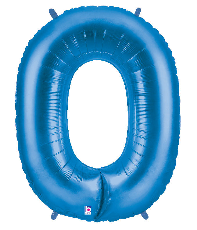 Number 0 Blue