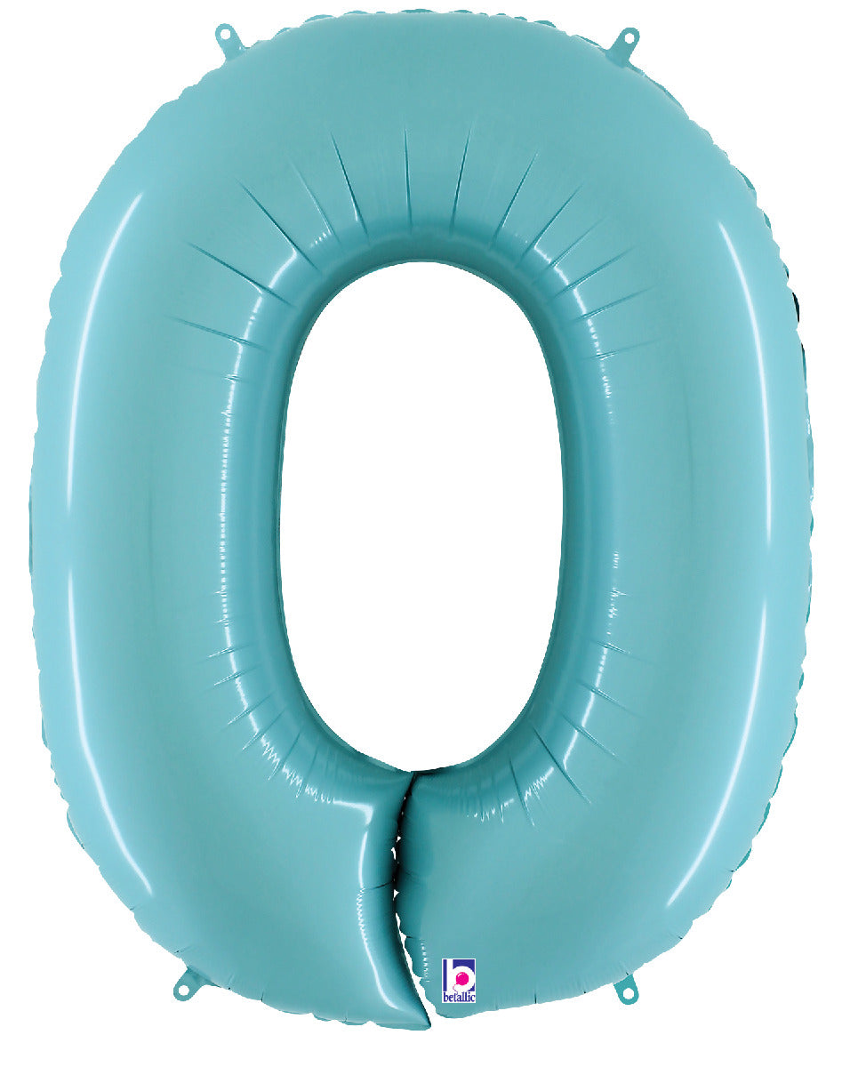 Number 0 Pastel Blue