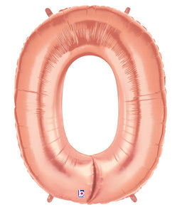 Number 0 Rose Gold