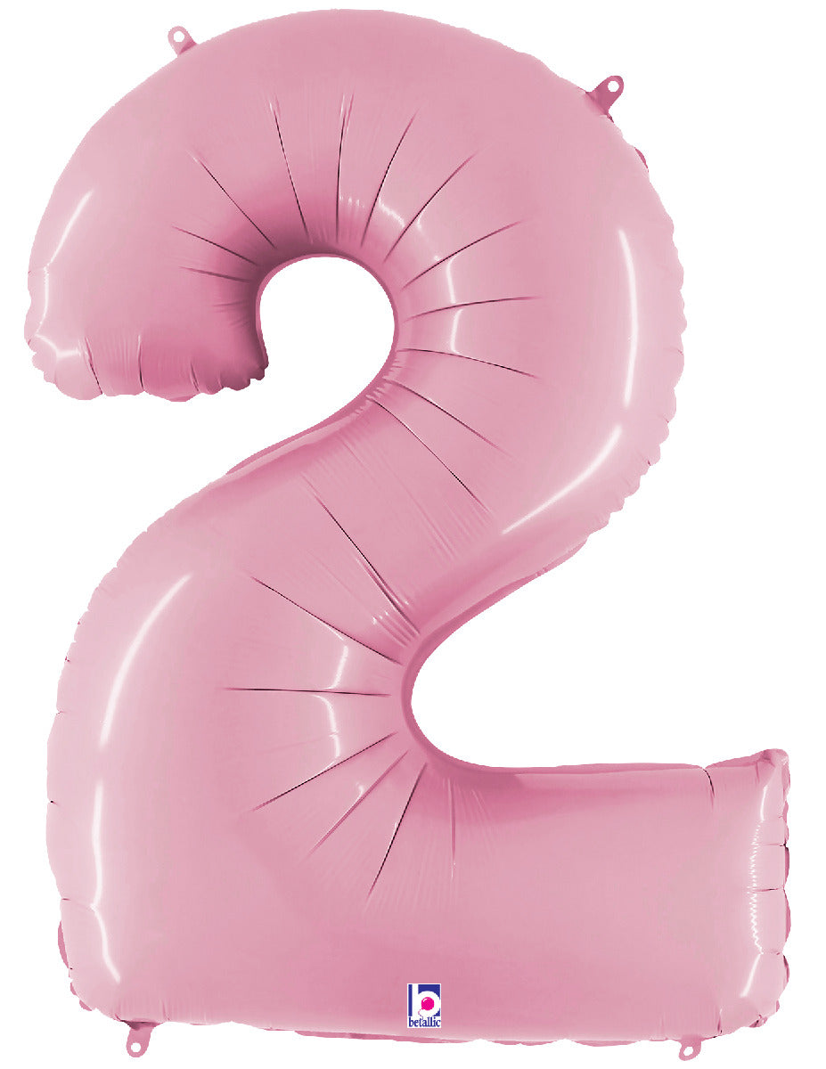 Number 2 Pastel Pink