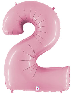 Number 2 Pastel Pink
