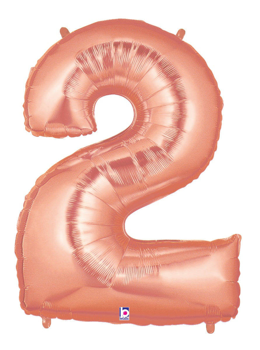 Number 2 Rose Gold