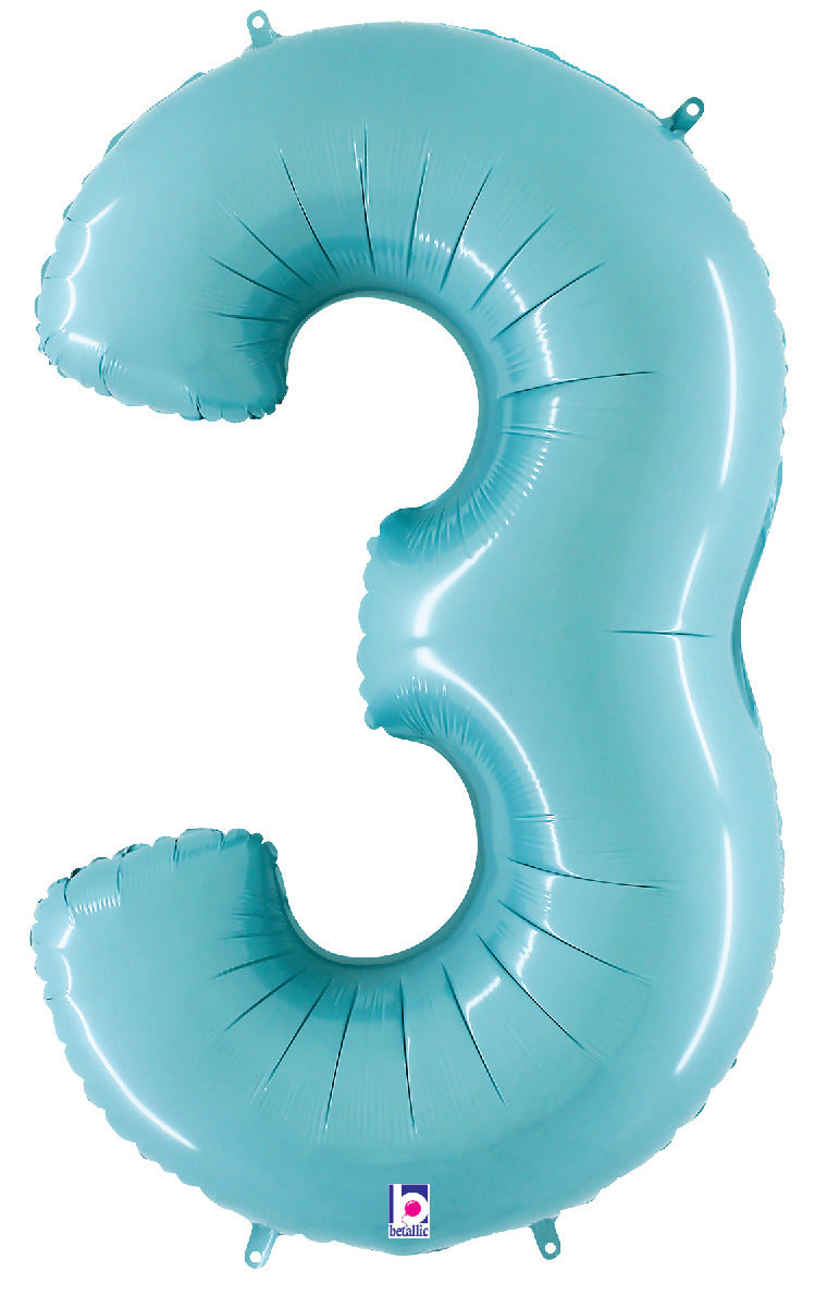Number 3 Pastel Blue