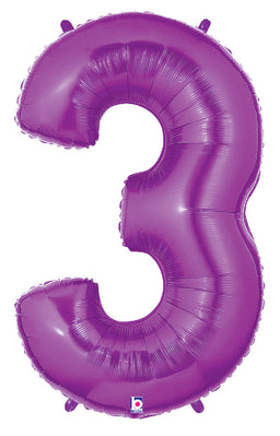 Number 3 Purple
