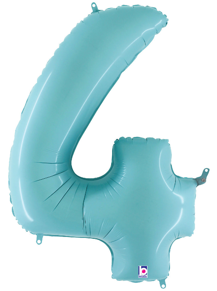 Number 4 Pastel Blue