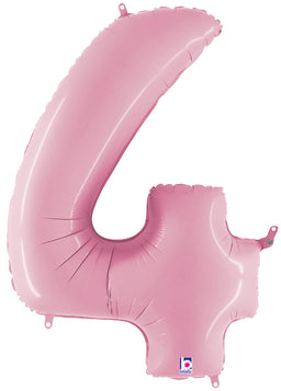 Number 4 Pink Pastel