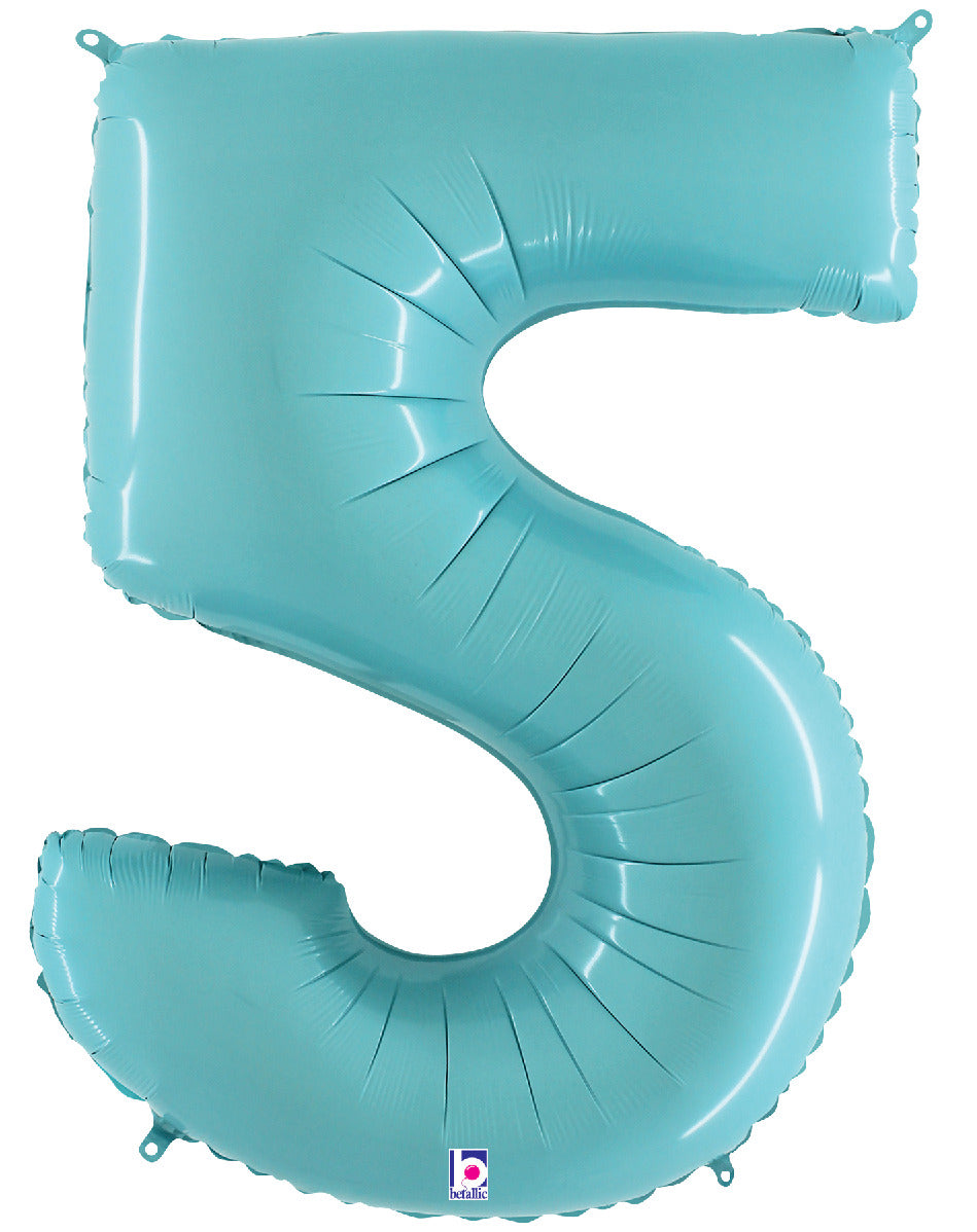 Number 5 Pastel Blue