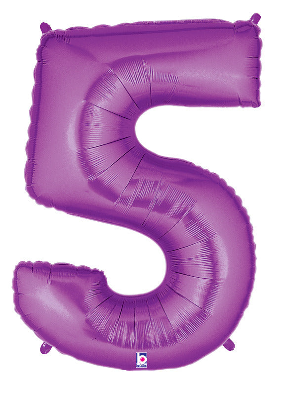 Number 5 Purple