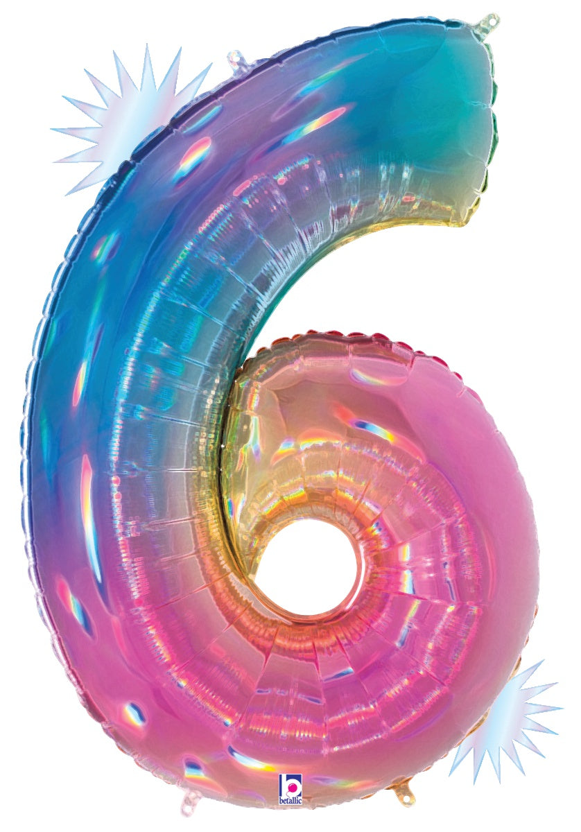 Number 6 Opal Rainbow