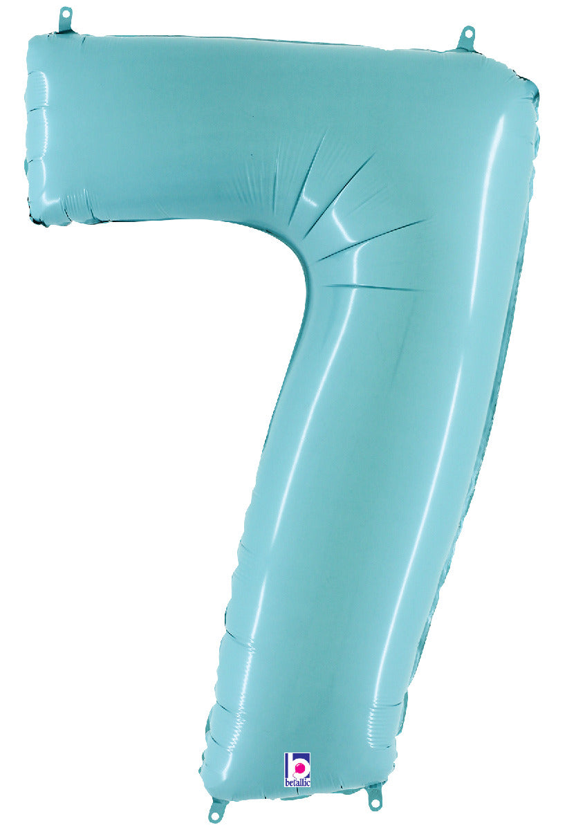 Number 7 Pastel Blue