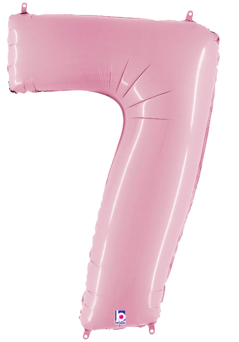 Number 7 Pastel Pink
