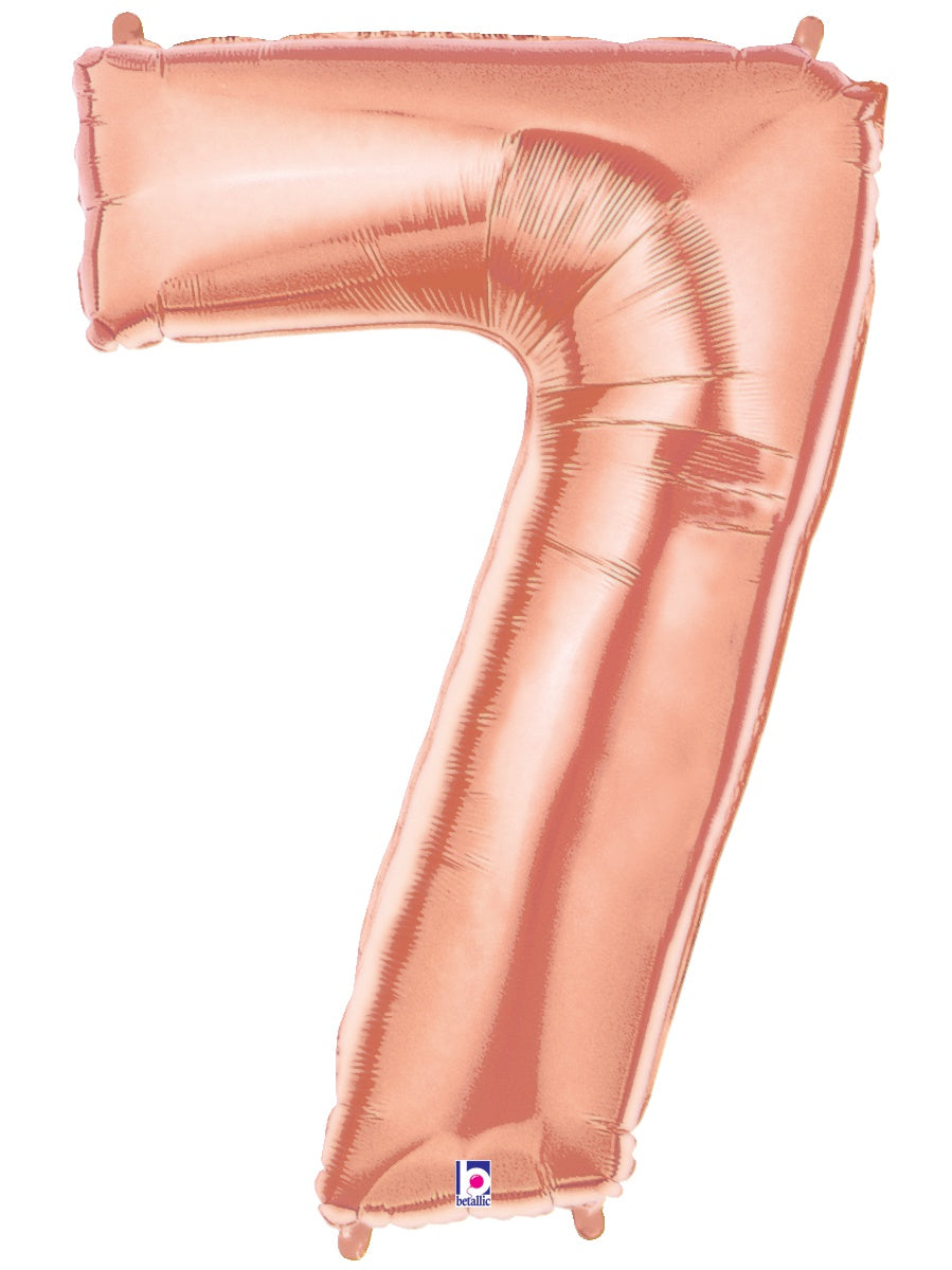 Number 7 Rose Gold