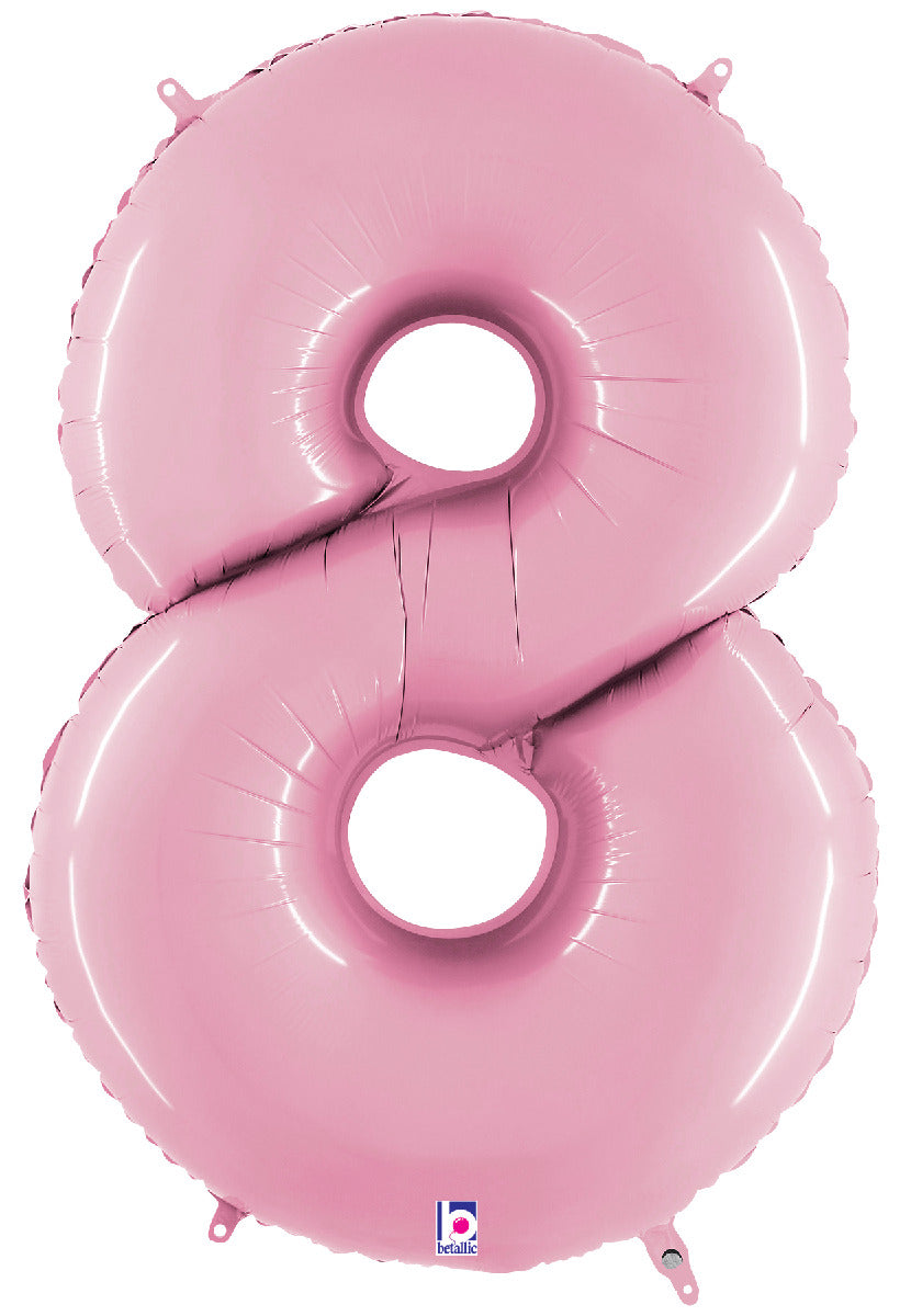Number 8 Pastel Pink