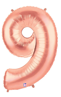 Number 9 Rose Gold
