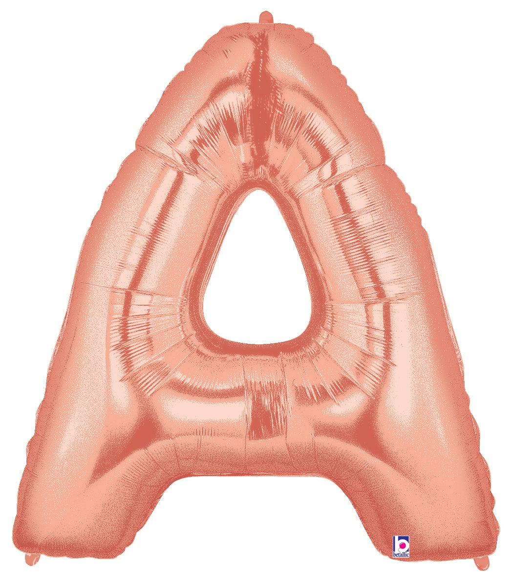 Letter A Rose Gold