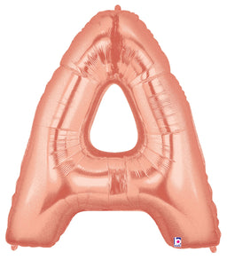 Letter A Rose Gold