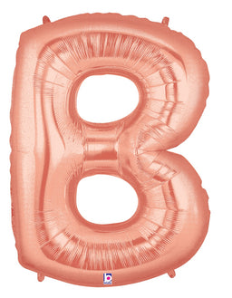 Letter B Rose Gold