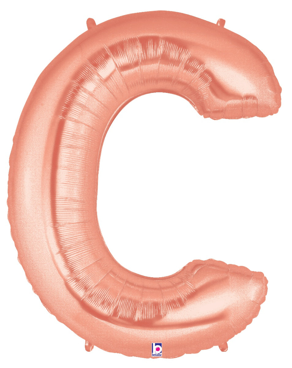 Letter C Rose Gold