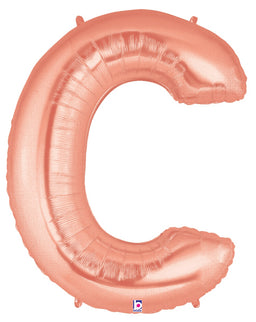 Letter C Rose Gold