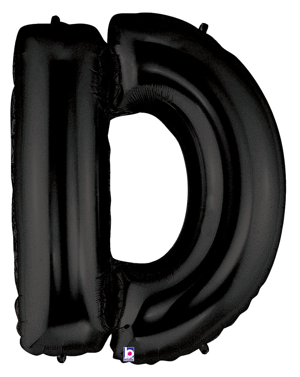 Letter D Black