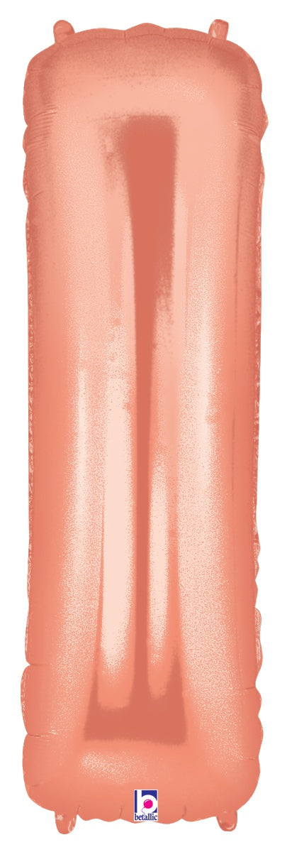 Letter I Rose Gold