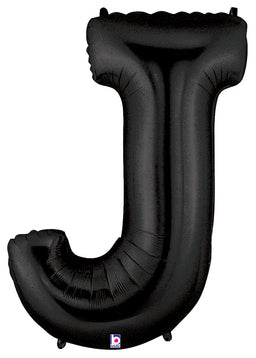 Letter J Black