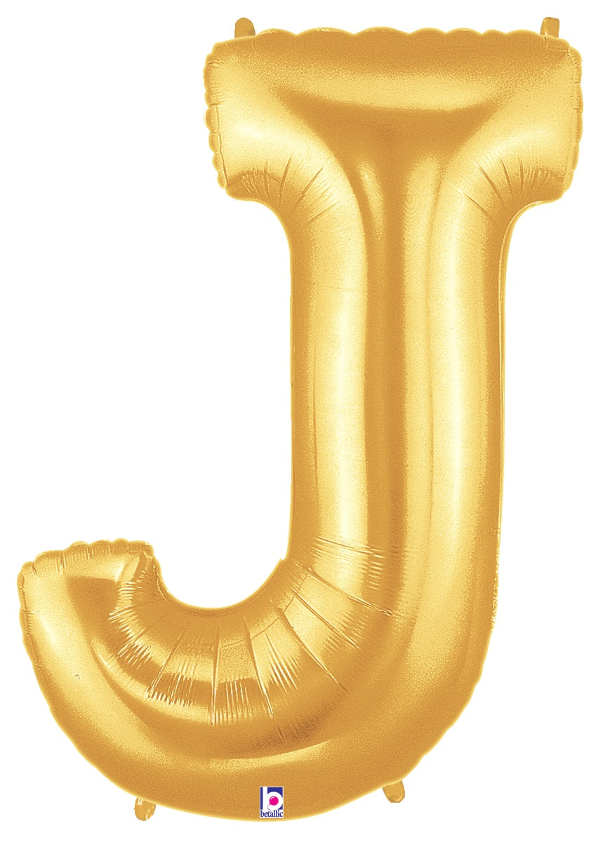 Letter J Gold