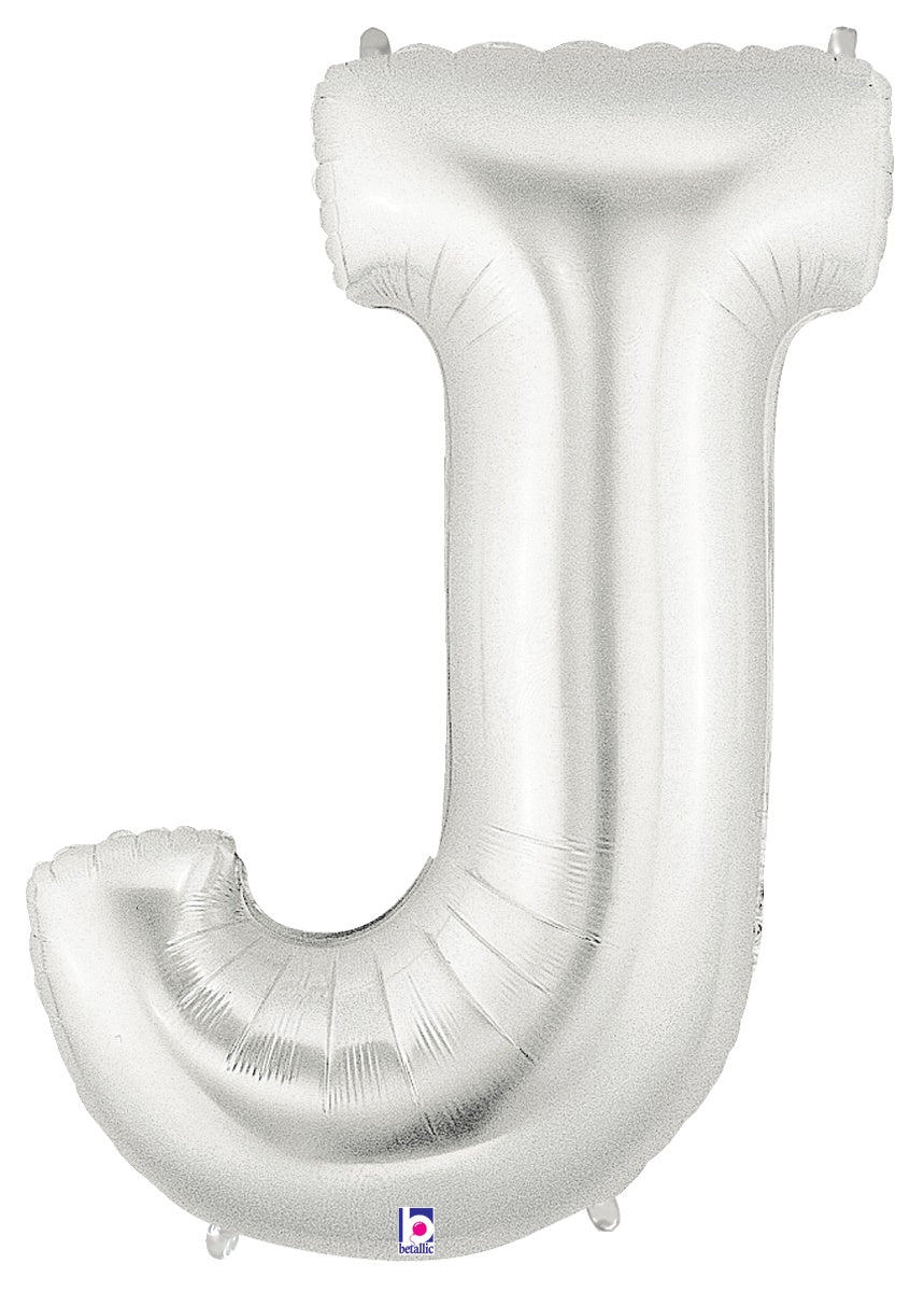 Letter J Silver