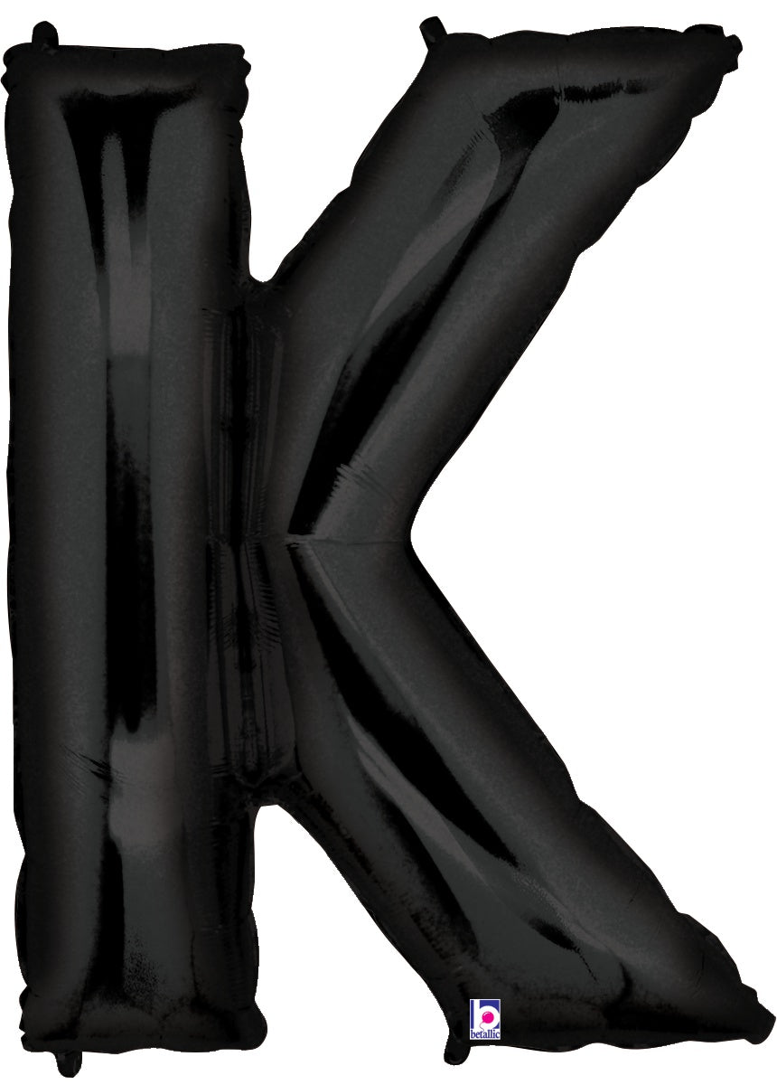 Letter K Black