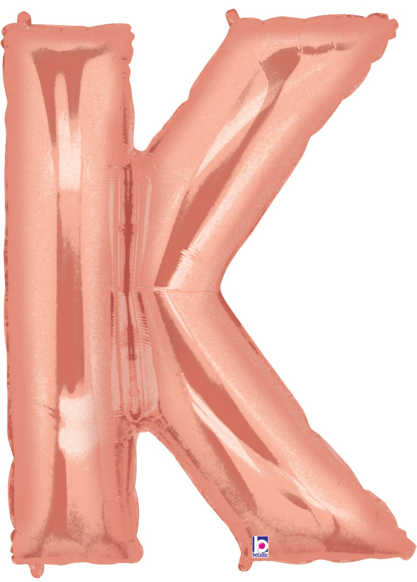 Letter K Rose Gold