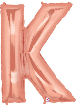 Letter K Rose Gold