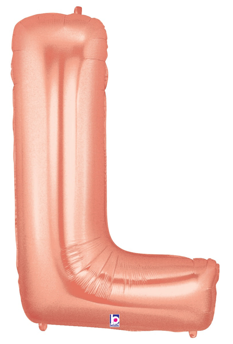 Letter L Rose Gold