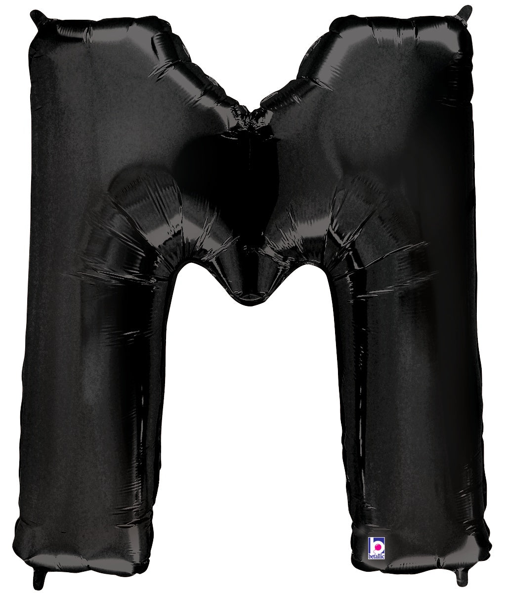 Letter M Black
