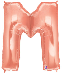 Letter M Rose Gold